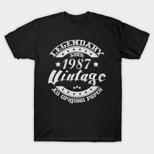 Legendary Since 1987. Vintage All Original Parts T-Shirt